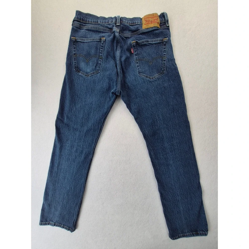 Levi's 505 Regular Fit Jeans Men's 34x32 Blue Straight Leg Medium Wash